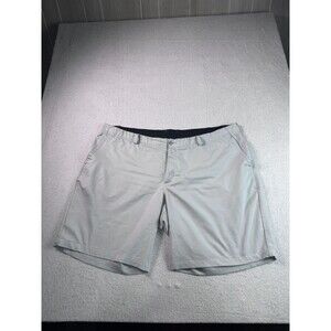 Nike Dri-Fit Men's Golf Shorts Size 48 Gray Standard Fit Flat Front Stretch